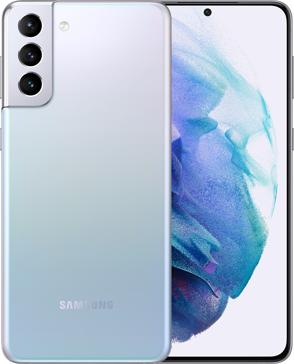 Samsung Galaxy S21+ 128 ГБ, Серебристый (Phantom Silver)